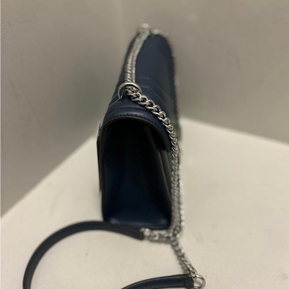 Michael Kors Blue Chevron Crossbody Bag with dust bag - Picture 6 of 9